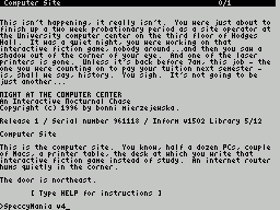 ZX GameBase [Zxzvm]_Night_at_the_Computer_Center:_An_Interctive_Nocturnal_Chase Bonni_Mierzejewska 1996