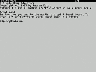 ZX GameBase [Zxzvm]_Coming_Home:_A_Simple_Home_Adventure Andrew_Katz 1997