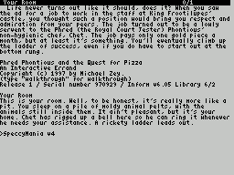 ZX GameBase [Zxzvm]_Phred_Phontious_and_the_Quest_for_Pizza:_An_Interactive_Errand Michael_Zey 1997