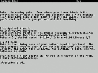 ZX GameBase [Zxzvm]_Sins_Against_Mimesis:_An_Interactive_Theosophy Adam_Thornton 1997