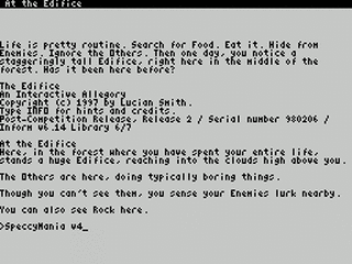 ZX GameBase [Zxzvm]_Edifice,_The:_An_Interactive_Allegory Lucian_Smith 1997