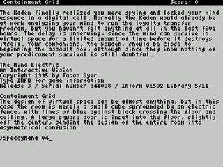ZX GameBase [Zxzvm]_Mind_Electric,_The:_An_Interactive_Vision Jason_Dyer 1996