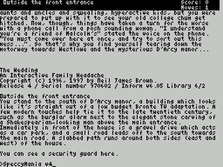 ZX GameBase [Zxzvm]_Wedding,_The:_An_Interactive_Family_Headache Neil_James_Brown 1997