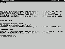 ZX GameBase [Zxzvm]_Tube_Trouble:_A_Mini_Adventure Richard_Tucker 1995