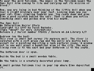 ZX GameBase [Zxzvm]_Zuni_Doll:_An_Interactive_Horror_Story Jesse_Burneko 1997