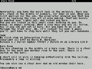 ZX GameBase [Zxzvm]_Cask:_My_First_Stab_at_Interactive_Fiction Harry_M._Hardjono 1997