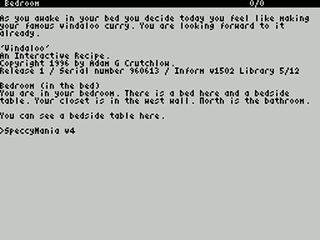 ZX GameBase [Zxzvm]_Vindaloo:_An_Interactive_Recipe Adam_G._Crutchlow 1996