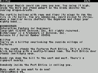 ZX GameBase [Zxzvm]_Wishbringer:_Interactive_Fantasy_for_Beginners Infocom/Mastertronic 1985