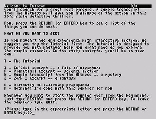 ZX GameBase [Zxzvm]_Infocom_Sampler_1_Newer_(+3_Disk) Infocom 1987