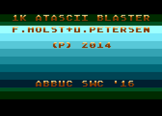 Atari GameBase 1k_Atascii_Blaster 2016