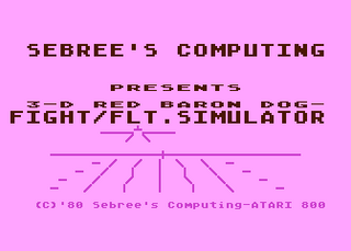 Atari GameBase 3-D_Red_Baron_Dog_Fight Sebree's_Computing_ 1980