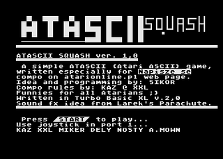 Atari GameBase ATASCII_Squash (No_Publisher)