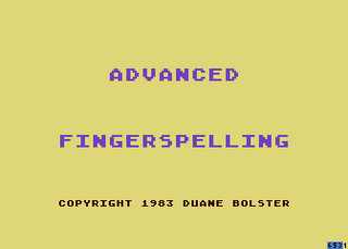 Atari GameBase Advanced_Fingerspelling APX 1983