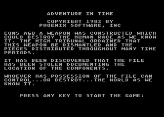 Atari GameBase Adventure_in_Time Phoenix_Software 1983