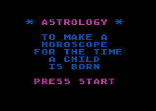 Atari GameBase Astrology Antic 1982