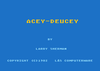 Atari GameBase Acey-Deucey L_&_S_Computerware 1982