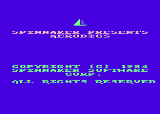 Atari GameBase Aerobics Spinnaker_Software 1984