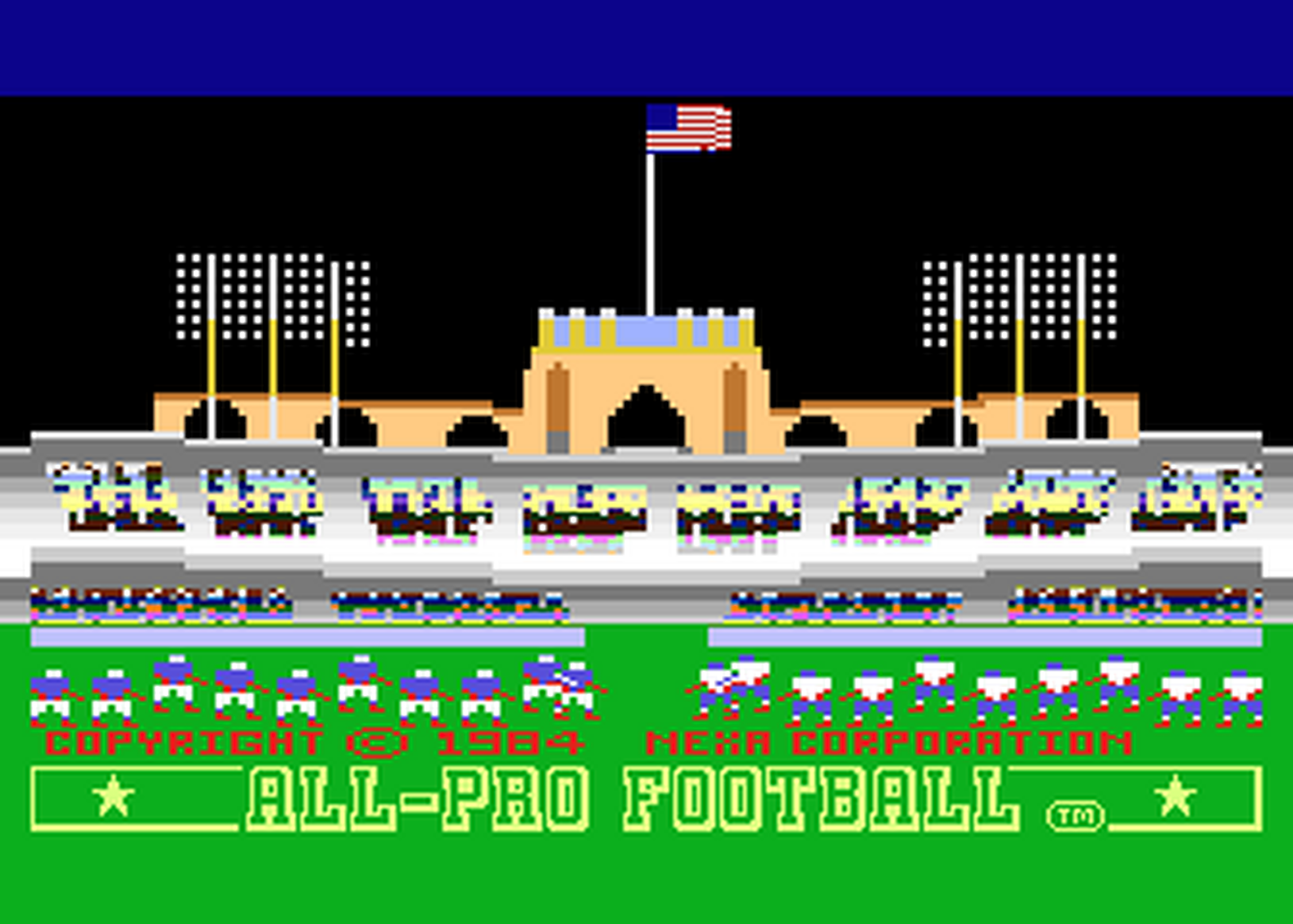 Atari GameBase All-Pro_Football Nexa_Corporation 1984