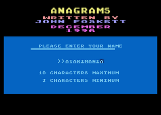 Atari GameBase Anagrams (No_Publisher) 1996
