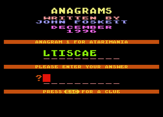 Atari GameBase Anagrams (No_Publisher) 1996