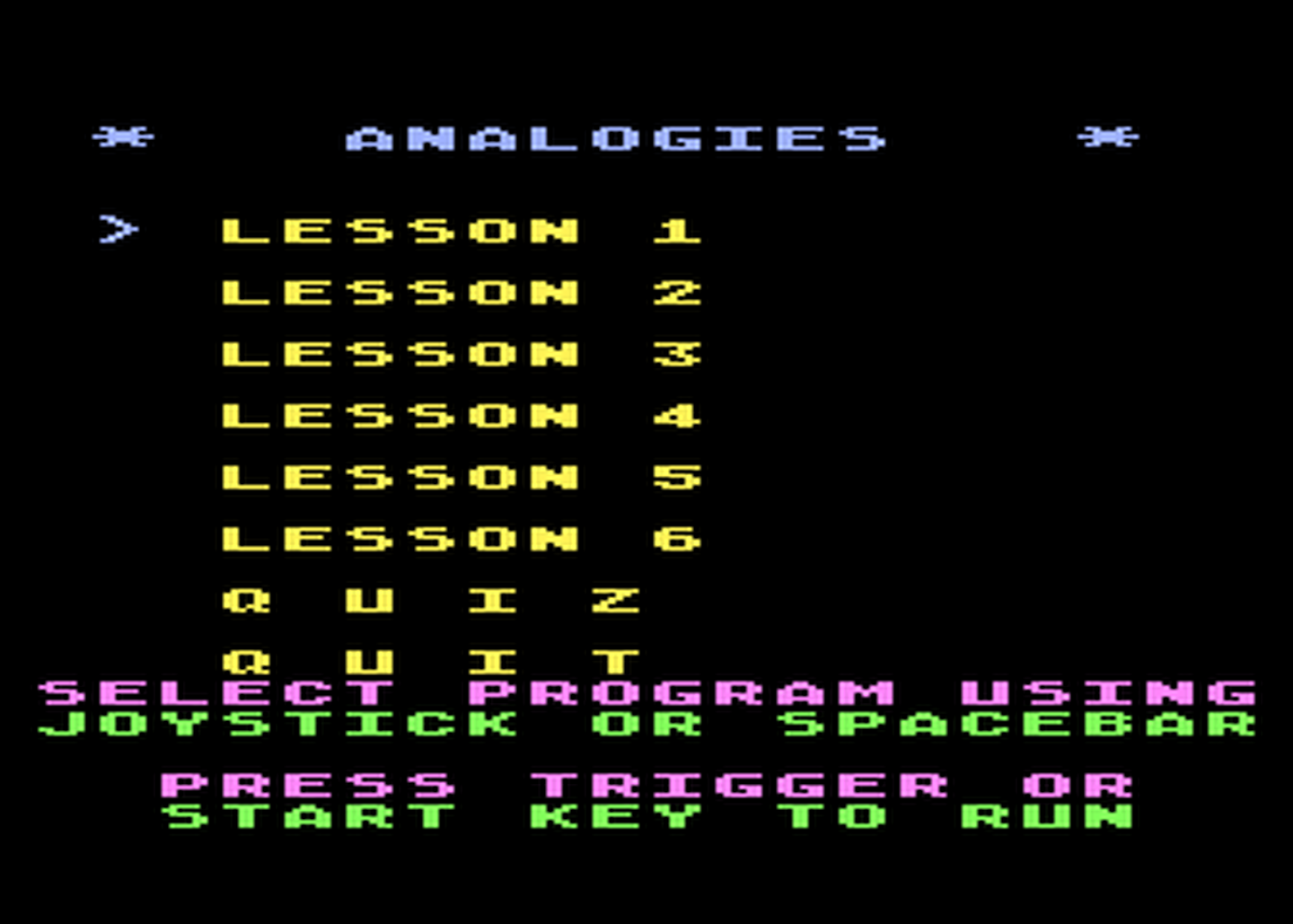 Atari GameBase Analogies PDI