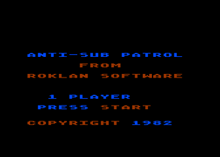 Atari GameBase Anti-Sub_Patrol Roklan_Corp 1982