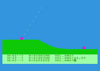 Atari GameBase Artillery HACE 1981