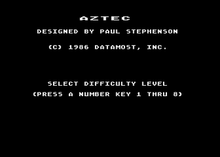 Atari GameBase Aztec_(Colour) Databyte 1986