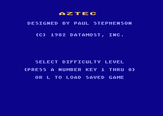 Atari GameBase Aztec_(Black_&_White) Datamost 1982