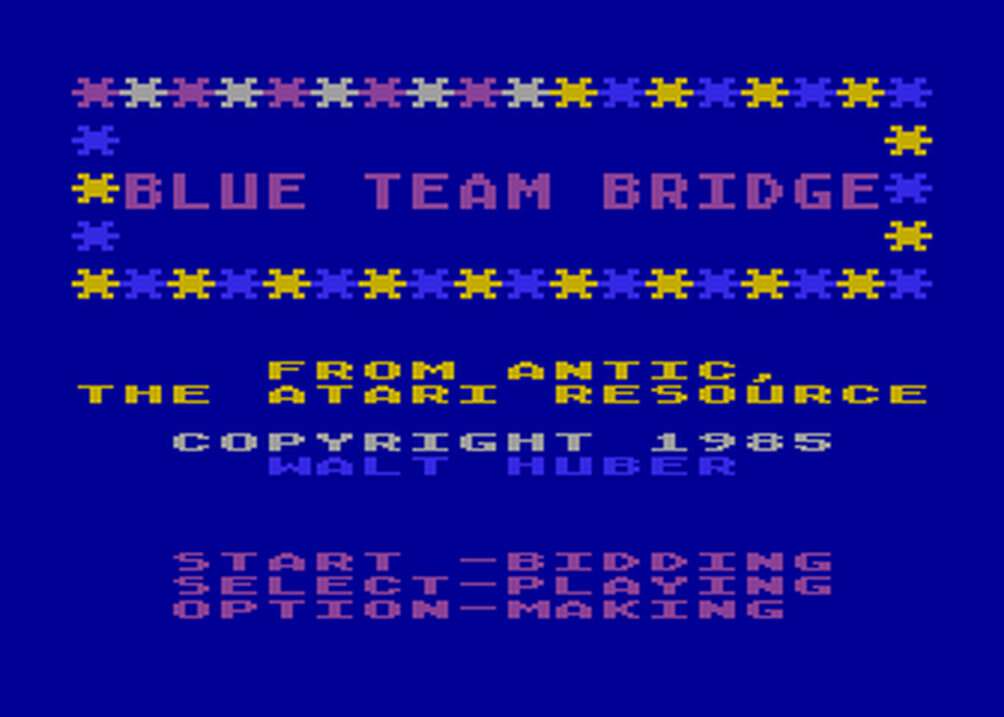 Atari GameBase Blue_Team_Bridge Antic_Software 1985