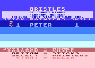 Atari GameBase Bristles First_Star_Software 1983