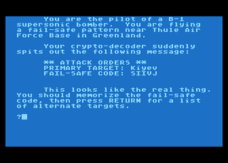Atari GameBase B-1_Nuclear_Bomber Avalon_Hill 1981