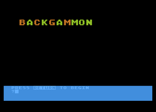 Atari GameBase Backgammon Hofacker_/_Elcomp_Publishing 1982