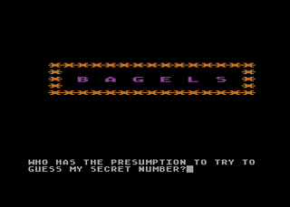 Atari GameBase Bagels Softswap 1981