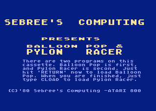 Atari GameBase [COMP]_Balloon_Pop_/_Pylon_Racer Sebree's_Computing_ 1981