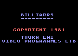 Atari GameBase Billiards Thorn_Emi 1981