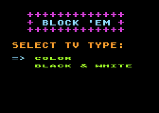 Atari GameBase Block'Em APX 1982