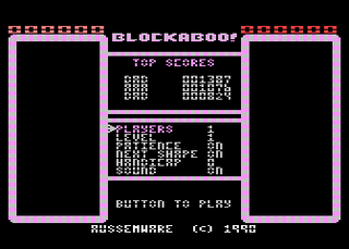 Atari GameBase Blockaboo! Russemware 1990