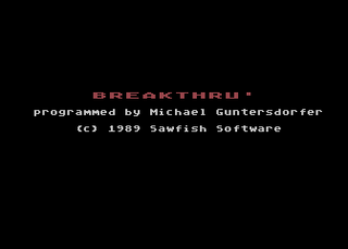 Atari GameBase Breakthru' Sawfish_Software 1989