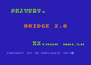 Atari GameBase Bridge_2.0 Artworx 1982