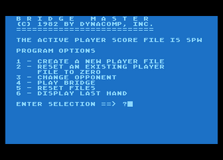 Atari GameBase Bridge_Master Dynacomp 1982