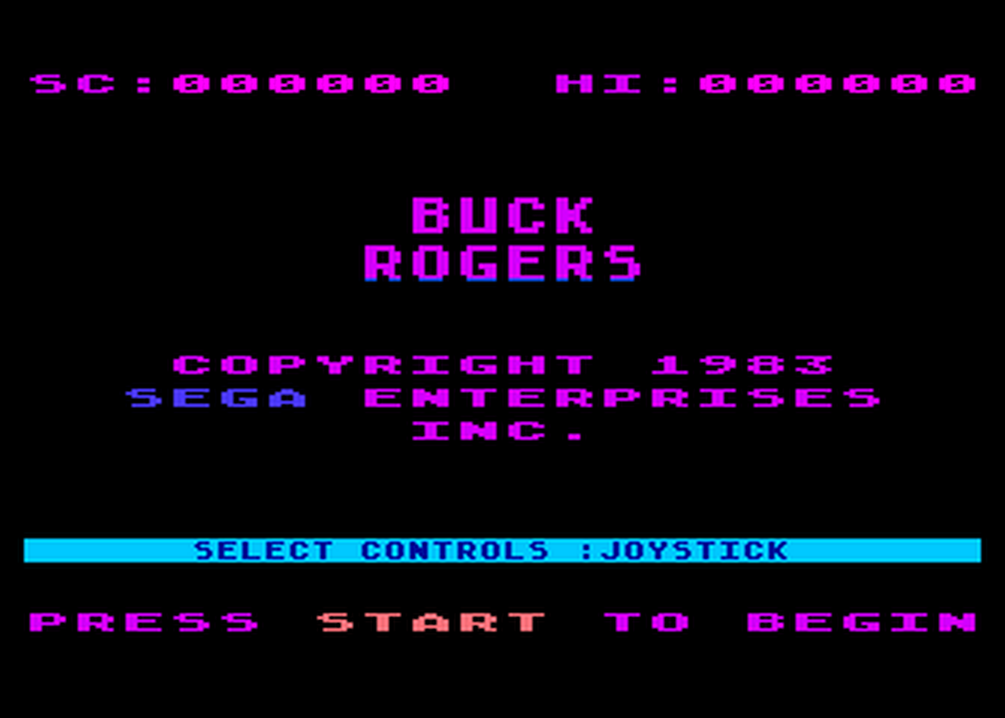 Atari GameBase Buck_Rogers Sega_Enterprises_Inc. 1983
