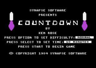 Atari GameBase Countdown Synapse_Software 1984
