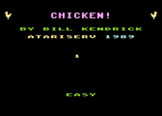 Atari GameBase Chicken! Atariserve 1989