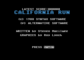 Atari GameBase California_Run Alternative_Software 1988