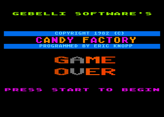 Atari GameBase Candy_Factory Gebelli_Software 1982