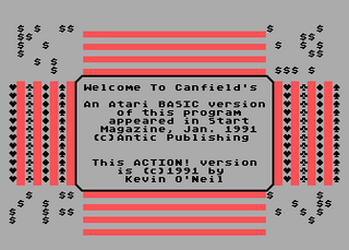 Atari GameBase Canfield's Antic 1991