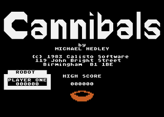 Atari GameBase Cannibals Calisto_Software 1983