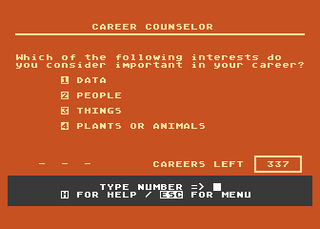Atari GameBase Career_Counselor MMG_Micro_Software 1982