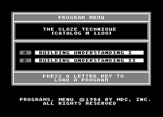 Atari GameBase [COMP]_The_Cloze_Technique_For_Developing_Comprehension Orange_Cherry_Software 1984